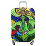 Beauty And The Beast Stained Glass Rose Luggage Cover (Medium)