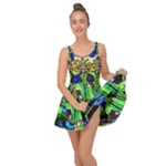 Beauty And The Beast Stained Glass Rose Inside Out Casual Dress