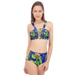 Beauty And The Beast Stained Glass Rose Cage Up Bikini Set