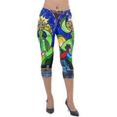 Lightweight Velour Capri Leggings  
