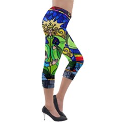 Lightweight Velour Capri Leggings  