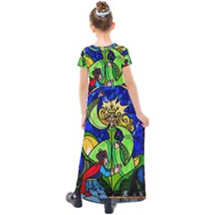 Kids  Short Sleeve Maxi Dress 