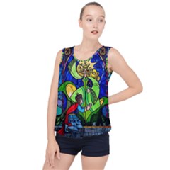 Bubble Hem Chiffon Tank Top 