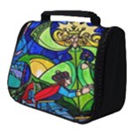 Beauty And The Beast Stained Glass Rose Full Print Travel Pouch (Small)