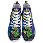 Beauty And The Beast Stained Glass Rose Men s Lightweight High Top Sneakers