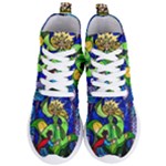 Beauty And The Beast Stained Glass Rose Women s Lightweight High Top Sneakers