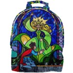 Beauty And The Beast Stained Glass Rose Mini Full Print Backpack