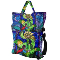 Fold Over Handle Tote Bag 