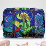 Beauty And The Beast Stained Glass Rose Make Up Pouch (Medium)