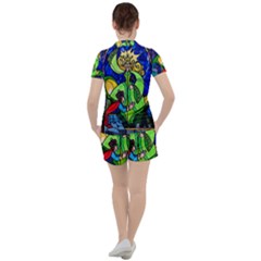 Women s Mesh T-Shirt and Shorts Set 