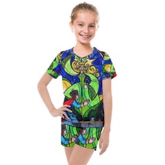 Kids  Mesh T-Shirt and Shorts Set 