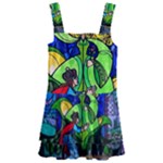 Beauty And The Beast Stained Glass Rose Kids  Layered Skirt Swimsuit