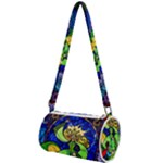 Beauty And The Beast Stained Glass Rose Mini Cylinder Bag