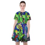 Beauty And The Beast Stained Glass Rose Sailor Dress