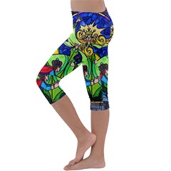 Kids  Lightweight Velour Capri Leggings  