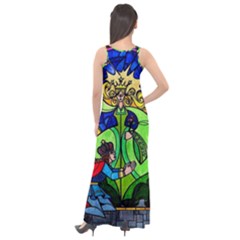Sleeveless Velour Maxi Dress 