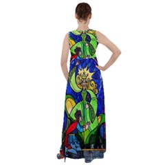Empire Waist Velour Maxi Dress 
