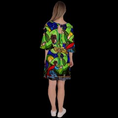 Velour Kimono Dress 