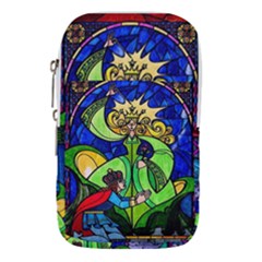 Beauty And The Beast Stained Glass Rose Waist Pouch (Small) from ArtsNow.com