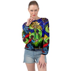 Banded Bottom Chiffon Top 