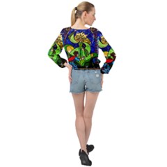 Banded Bottom Chiffon Top 