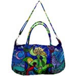Beauty And The Beast Stained Glass Rose Removable Strap Handbag