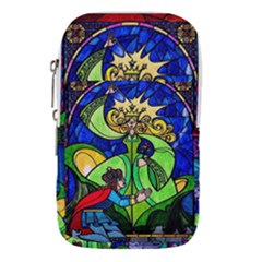 Beauty And The Beast Stained Glass Rose Waist Pouch (Large) from ArtsNow.com