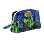 Beauty And The Beast Stained Glass Rose Wristlet Pouch Bag (Medium)