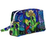 Beauty And The Beast Stained Glass Rose Wristlet Pouch Bag (Large)