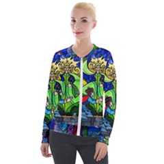 Velvet Zip Up Jacket 