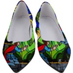 Beauty And The Beast Stained Glass Rose Women s Block Heels 
