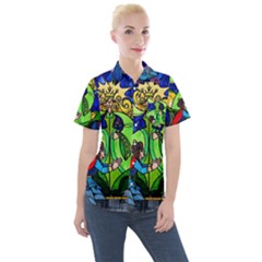 Women s Short Sleeve Pocket Shirt 
