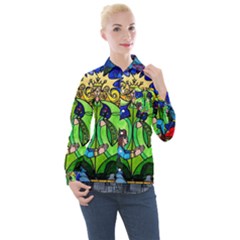 Women s Long Sleeve Pocket Shirt 