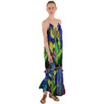 Beauty And The Beast Stained Glass Rose Cami Maxi Ruffle Chiffon Dress