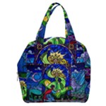 Beauty And The Beast Stained Glass Rose Boxy Hand Bag