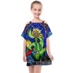 Kids  One Piece Chiffon Dress 