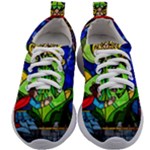 Beauty And The Beast Stained Glass Rose Kids Athletic Shoes