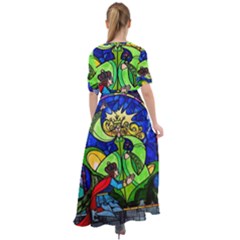 Waist Tie Boho Maxi Dress 