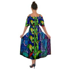 Shoulder Straps Boho Maxi Dress  