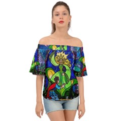 Off Shoulder Short Sleeve Top 