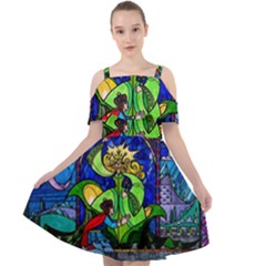 Cut Out Shoulders Dress 
