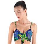 Beauty And The Beast Stained Glass Rose Woven Tie Front Bralet