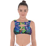 Beauty And The Beast Stained Glass Rose Bandaged Up Bikini Top