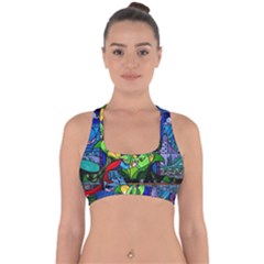 Cross Back Hipster Bikini Top  