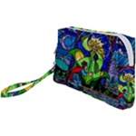 Beauty And The Beast Stained Glass Rose Wristlet Pouch Bag (Small)