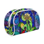 Beauty And The Beast Stained Glass Rose Make Up Case (Small)