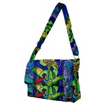 Beauty And The Beast Stained Glass Rose Full Print Messenger Bag (M)