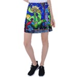 Beauty And The Beast Stained Glass Rose Tennis Skirt