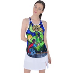 Racer Back Mesh Tank Top 