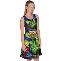Knee Length Skater Dress With Pockets 